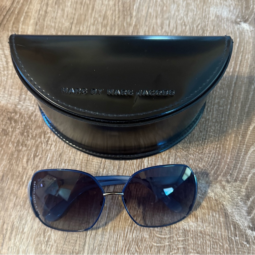Marc By Marc Jacobs Blue Aviator Sunglasses